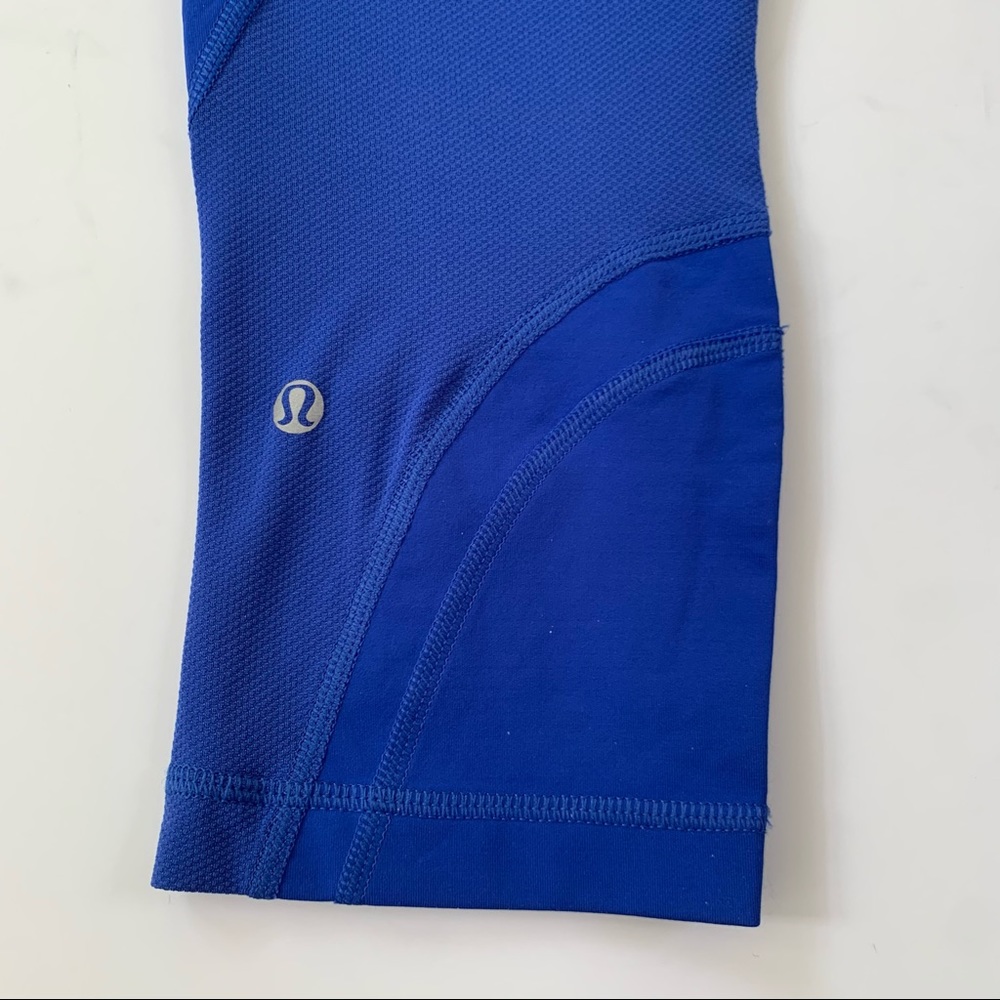 Lululemon Run Inspire Crop II (Mesh) Harbor Blue 6 - Picture 11 of 15
